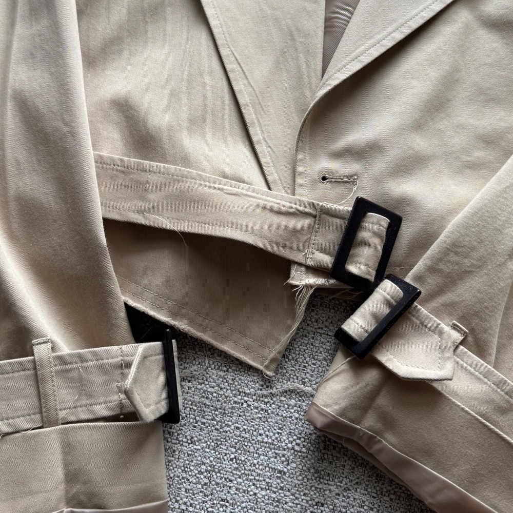 Zara Women's Oversized Cropped Biker Jacket - Picture 5 of 7